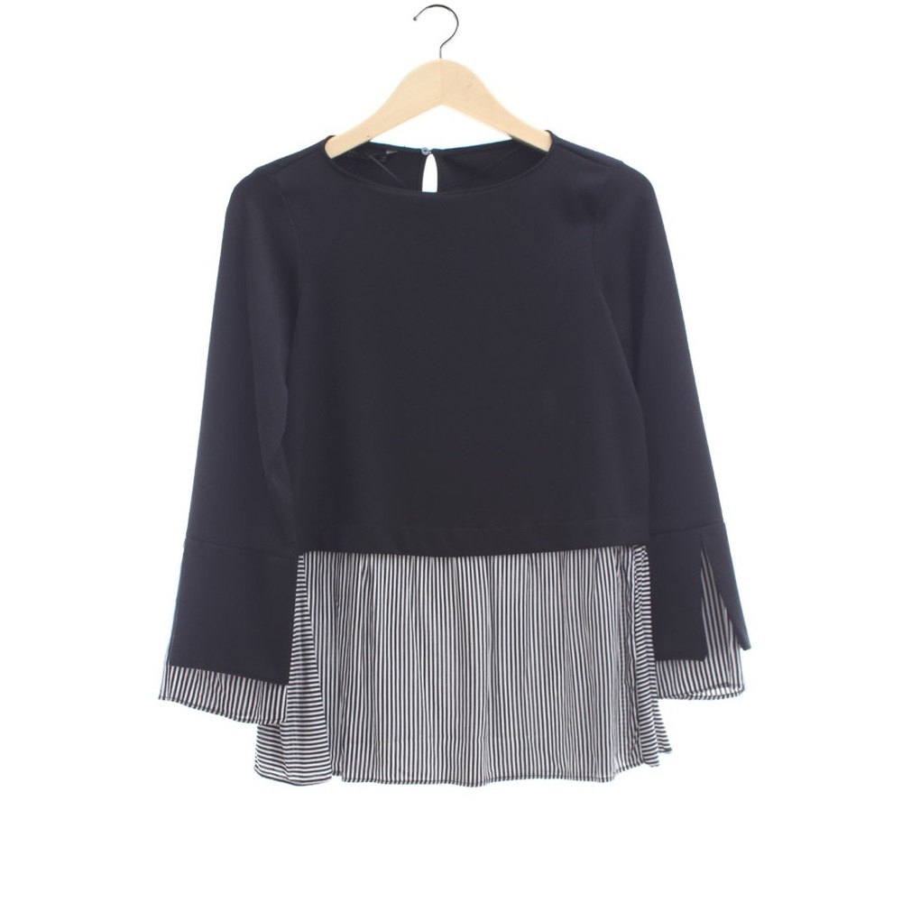 Zara Collection Black Striped Blouse